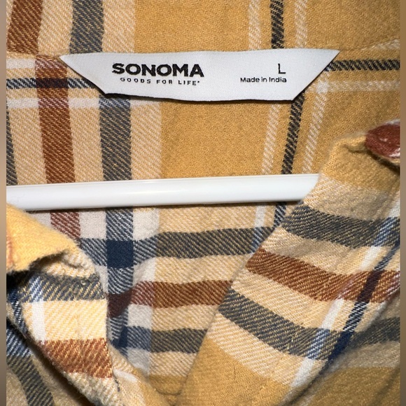 Sonoma Goods For Life Everyday Flannel Shirt Large - Picture 7 of 7